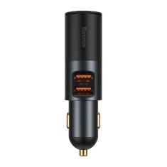 slomart Baseus share together avto polnilec 2x usb / vtičnica za cigaretni vžigalnik 120w hitro polnjenje power delivery siva (ccbt-d0g)