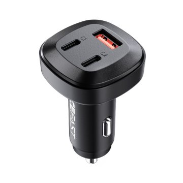 AceFast Avtomobilski polnilnik 66 W 2x USB-C USB Power Delivery QC 4.0 črn