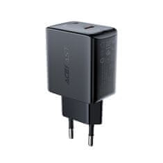 AceFast Hitri omrežni polnilnik USB-C 20 W Power Delivery, črn