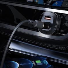 AceFast Avtomobilski polnilnik 66 W 2x USB-C USB Power Delivery QC 4.0 črn