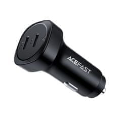 AceFast Avtomobilski polnilec 72W 2x USB-C Power Delivery QC 3.0 črn