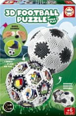 Educa 3D sestavljanka za sestavljanje in igranje: nogomet 32 kosov