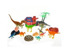 Mikro Trading Dinoworld set dinozavrov z dodatki 19 kosov v škatli