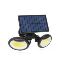 PHENOM LED solarni reflektor z PIR senzorjem gibanja 2 vrtljivi glavi COB LED