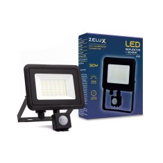 ZELUX 2x LED reflektor 30W 2550lm 4000K s PIR senzorjem gibanja IP65 z vododtesnim konektorjem