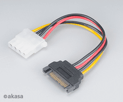 Molex Adapter SATA na 4 nožice - 15 cm