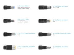 Avacom QuickTIP 250W - univerzalni adapter za prenosne računalnike + 8 priključkov