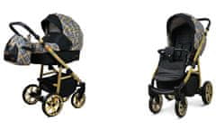 Babylux Color Lux Gold Grille | 2v1 Kombinirani Voziček kompleti | Otroški voziček + Carrycot