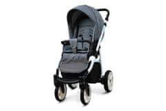 Babylux Color Lux Grey Flex | 2v1 Kombinirani Voziček kompleti | Otroški voziček + Carrycot
