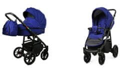 Babylux Color Lux Sailor Blue | 2v1 Kombinirani Voziček kompleti | Otroški voziček + Carrycot