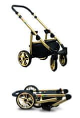 Babylux Color Lux Sand Pearl | 2v1 Kombinirani Voziček kompleti | Otroški voziček + Carrycot