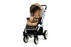 Babylux Color Lux Gold And Black Houndstooth | 2v1 Kombinirani Voziček kompleti | Otroški voziček + Carrycot