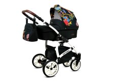 Babylux Optimal Gold Chain | 3v1 Kombinirani Voziček kompleti | Otroški voziček + Carrycot + Avtosedežem