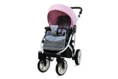 Babylux Optimal Light Pink | 3v1 Kombinirani Voziček kompleti | Otroški voziček + Carrycot + Avtosedežem