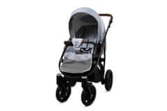 Babylux Optimal Silver Flex | 4v1 Kombinirani Voziček kompleti | Otroški voziček + Carrycot + Avtosedežem + ISOFIX