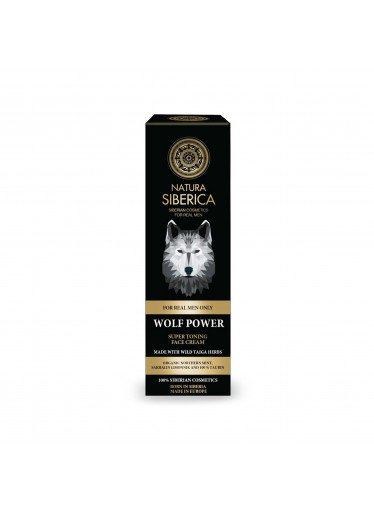Natura Siberica For MEN Tonirna krema za obraz Moč volka, 50 ml
