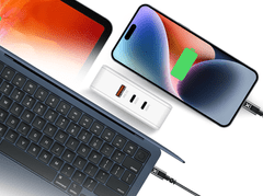 Xtorm stenski polnilec XAT140 Laptop, GaN, 2x USB-C, USB-A QC