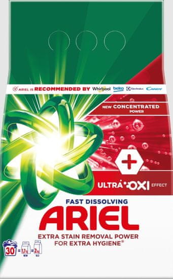 Ariel pralni prašek, Ultra Oxi Effect, 1,65 kg, 30 pranj