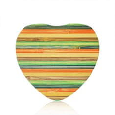 Symfony Brezžični polnilec leseno srce, barvno