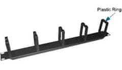 DATACOM 19" 1U 5x trdo plastično oko 3x6cm