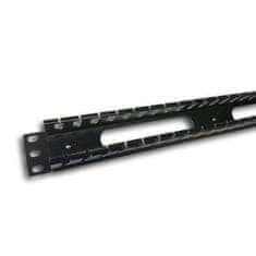 DATACOM 19" 1U enojni plastični trak (BK)