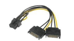 Akasa - Napajanje SATA na 6+2-pinski adapter PCIe