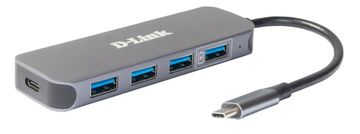 D-Link USB-C do 4-portnega vozlišča USB 3.0 z napajanjem