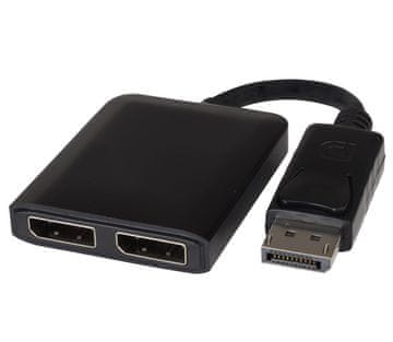 PremiumCord DisplayPort adapter - 2x DisplayPort, razširitev + zrcaljenje, 4K*2K@30Hz