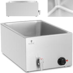 Royal Catering Bemar električni grelnik s pipo za posode GN 1/1 600 W