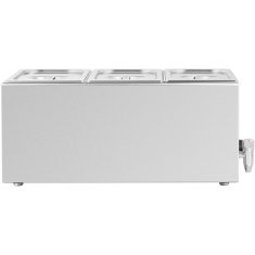 Royal Catering Bemar električni grelnik s pipo 3 x GN 1/3 600 W