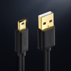 Ugreen Kabel USB - mini USB 480 Mbps 3 m črn