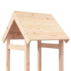 Vidaxl Igralni stolp 53x46,5x194 cm trdna borovina