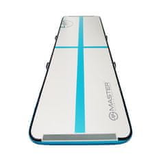 Master Sport Airtrack S-Pro napihljiva podloga 300 x 100 x 10 cm, siva, teal