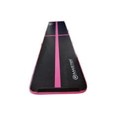 Master Sport Napihljiva blazina Airtrack 400 x 100 x 10 cm, črna in roza