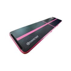Master Sport Napihljiva blazina Airtrack 400 x 100 x 10 cm, črna in roza