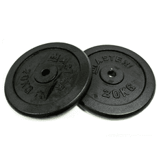 Master Sport Uteži - diski, 20 kg, kovinski (par)