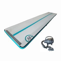 Master Sport Airtrack S-Pro napihljiva podloga 800 x 150 x 10 cm, siva, teal