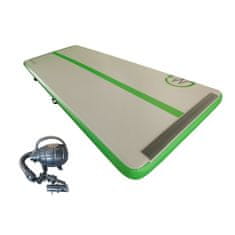 Master Sport Napihljiva podloga Airtrack 400 x 150 x 20 cm, siva, zelena