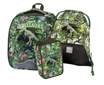 BAAGL 3 SET Shelly Dinosaurs: aktovka, svinčnik in torba