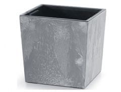 Prosperplast Prevleka za cvetlični lonec URBI SQUARE LOW BETON 2v1 plastika 24x24x24cm