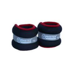 Master Sport Uteži za zapestje in noge 2 x 1 kg - neopren
