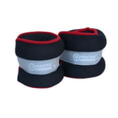 Master Sport Uteži za zapestje in noge 2 x 2 kg - neopren