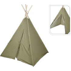 HOMESTYLING Otroški šotor teepee 103x103x160 cm zelen KO-HZ1992680