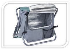 RedCliffs Zložljiv tabure za kampiranje s hladilno torbo modro-siva KO-FD8300430blue