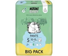 MUUMI BABY MUUMI Otroške hlače 5 Maxi+ 10-15 kg (54 kosov), eko hlačne plenice