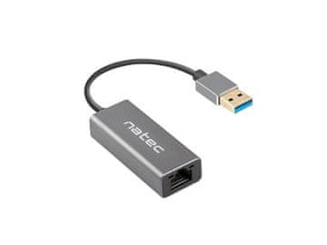 Natec CRICKET zunanja ethernetna omrežna kartica USB 3.0 1X RJ45 1GB kabel