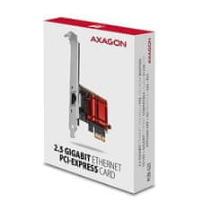 AXAGON PCEE-G25, omrežna kartica PCIe - 1x 2,5 gigabitna vrata Ethernet (RJ-45), Realtek, PXE, vključ. LP