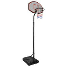 Vidaxl Košarkarsko stojalo črno 282-352 cm polieten