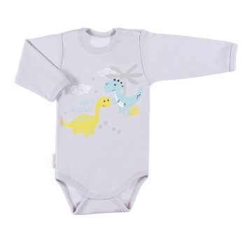 Eevi BODY Z DOLGIMI ROKAVI Happy dinosaur