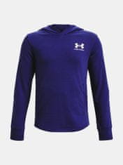 Under Armour Pulover UA Rival Terry Hoodie-BLU YMD